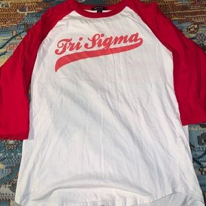 Tri Sigma Baseball Shirt